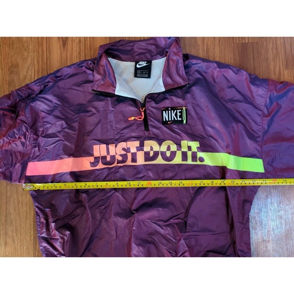 Vintage Y2K Nike Sportswear Windbreaker Top Women XS Purple Half Zip DA2328-597 - Picture 14 of 14